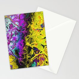 Surrealist Liquid Tie Dye Stationery Card