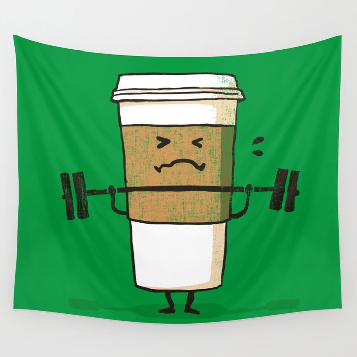 Strong Coffee Wall Tapestry