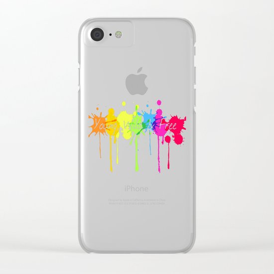 Young, Wild and Free Clear iPhone Case