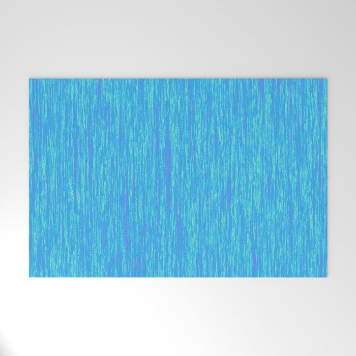 Beautiful Blue Abstract Pattern Welcome Mat