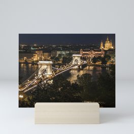 Chain Bridge in Budapest Mini Art Print