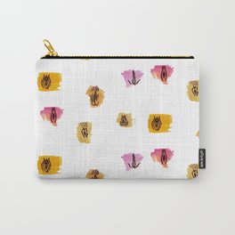 Vag Positivity Carry-All Pouch | Funny, Watercolor, Women, Pop Art, Simple, Minimalism, Feminism, Pussy, Illustration, Feminist 