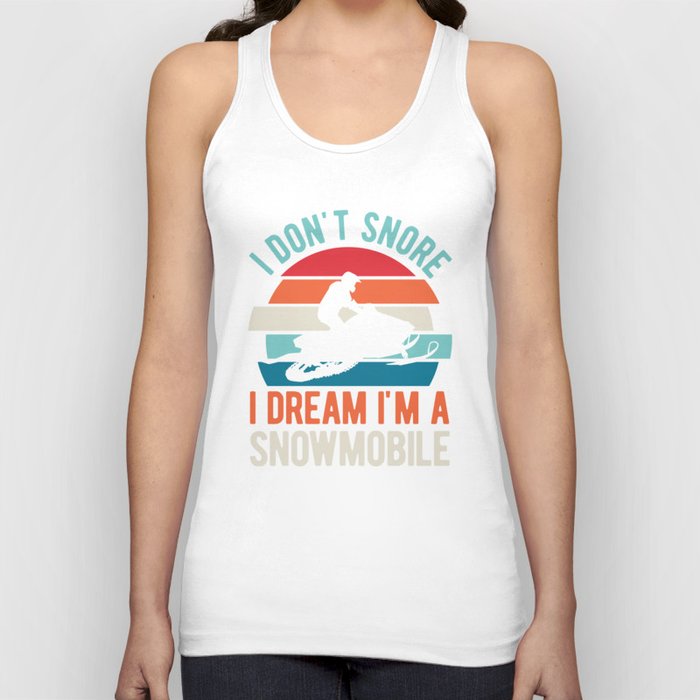 Funny Snowmobile Lover Tank Top
