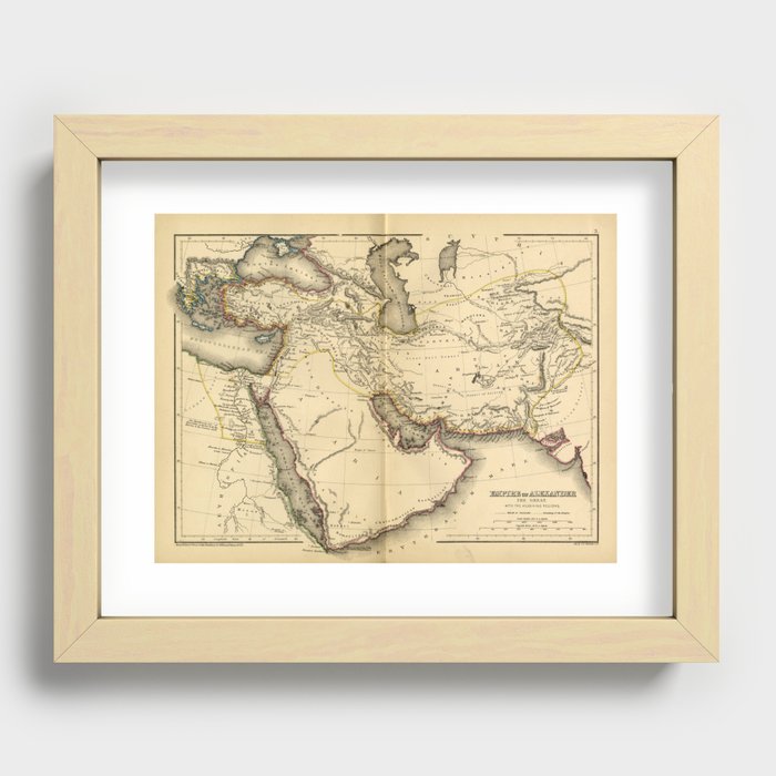 The Empire of Alexander the Great Recessed Framed Print