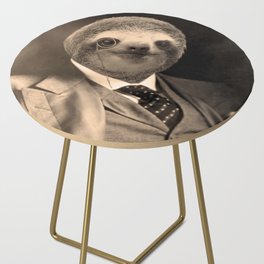 Gentleman Sloth with Monocle Side Table