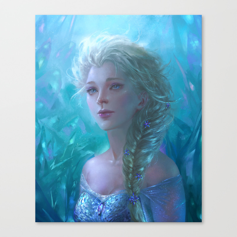 Frozen Elsa Canvas Print By Hartcoco Society6