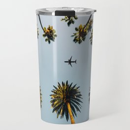 Palms and plane Travel Mug