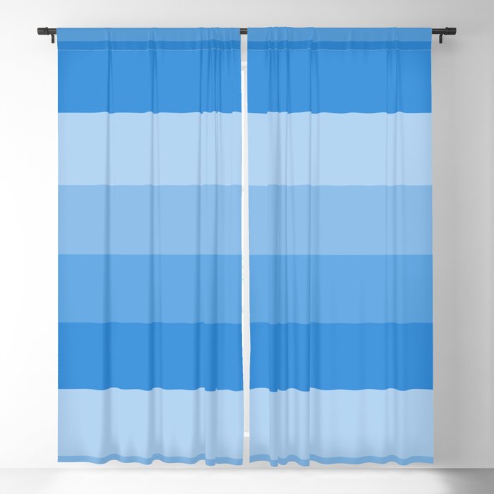 Four Shades of Light Blue Blackout Curtain