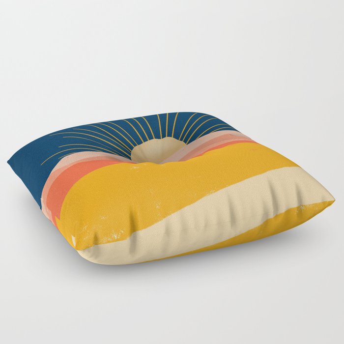 Here comes the Sun Floor Pillow