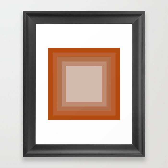 Orange Gradient Framed Art Print