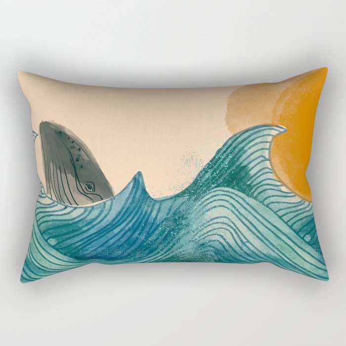 From the Waves Rectangular Pillow