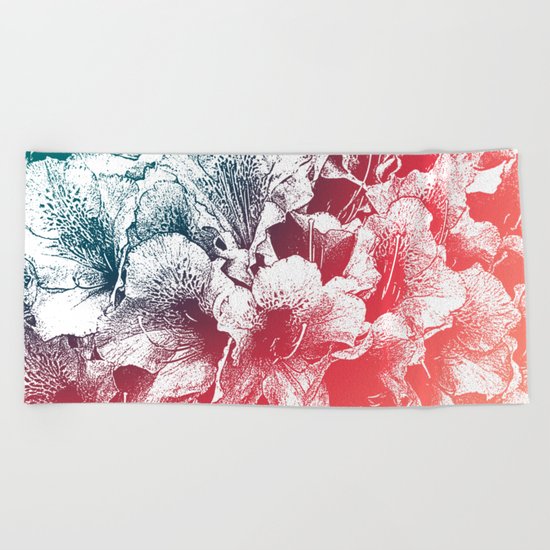 Summer flowers Beach Towel
