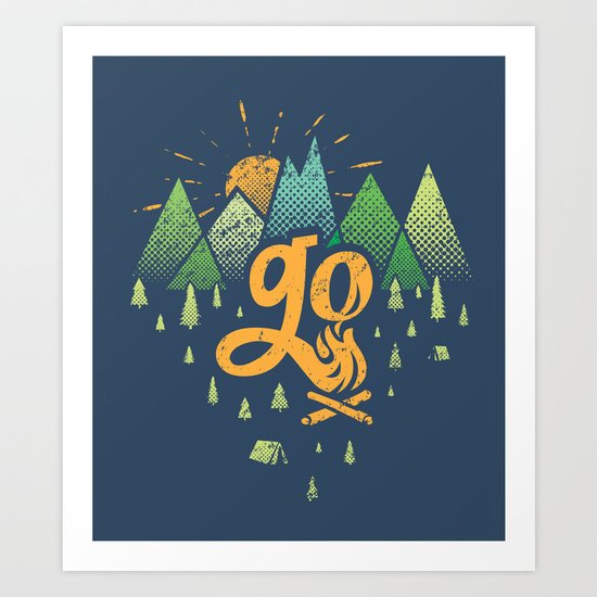GO Art Print