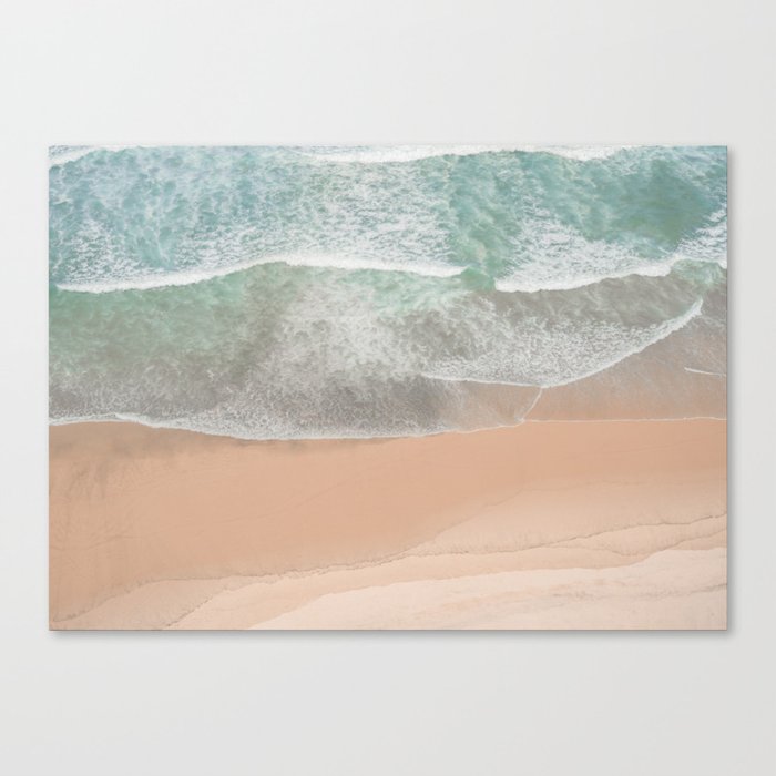 Atlantic Ocean Waves | Blue Sea Water in Portugal Art Print | Beach and Surf Travel Photography  Canvas Print