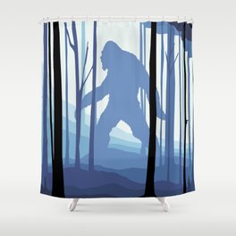 I Believe in Bigfoot Shower Curtain