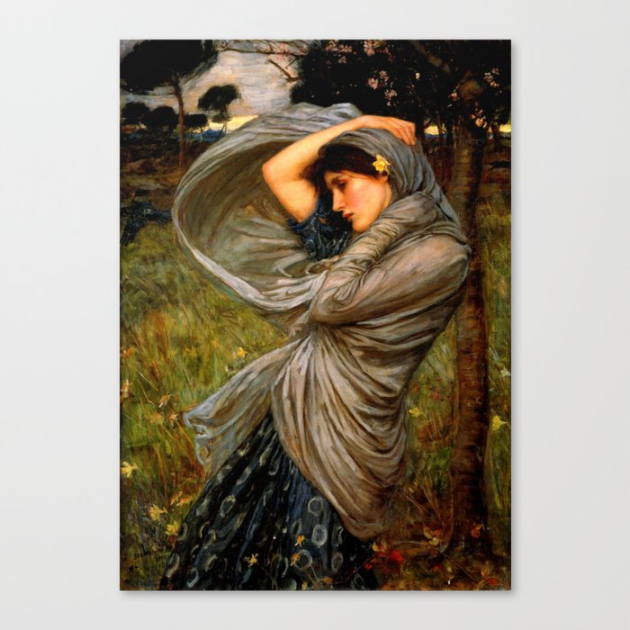 John William Waterhouse "Boreas" Canvas Print