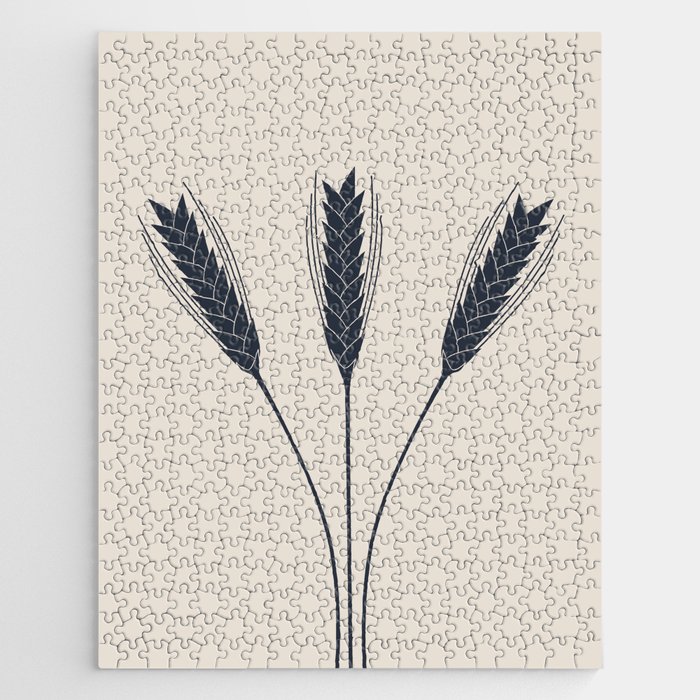 Wheat Field (Misty Navy) Jigsaw Puzzle