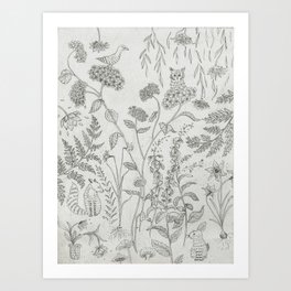 Flora e Fauna Art Print