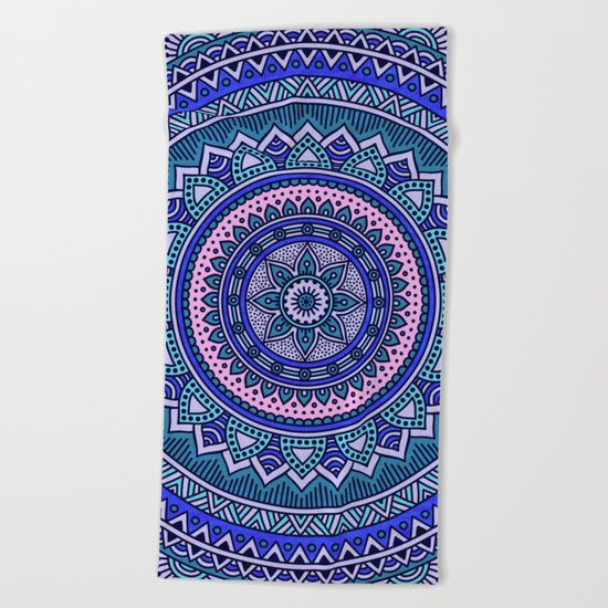 Hippie mandala 29 Beach Towel