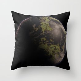 Alien Planet Throw Pillow