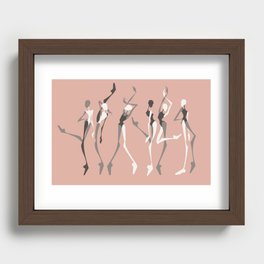Ballet poses Recessed Framed Print