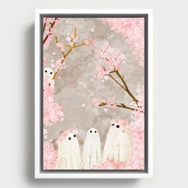 Cherry Blossom Party Framed Canvas