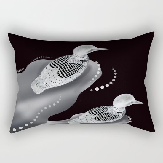 Black River Ducks Rectangular Pillow