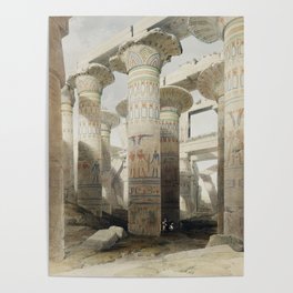 Karnac (Karnak) illustration by David Roberts (1796–1864)cc Poster