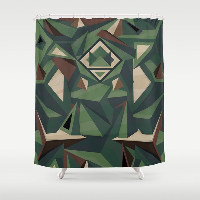 _Camouflage Shower Curtain