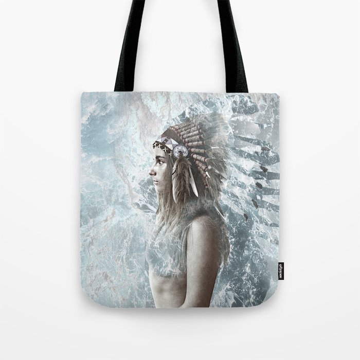 feather and the sea Tote Bag