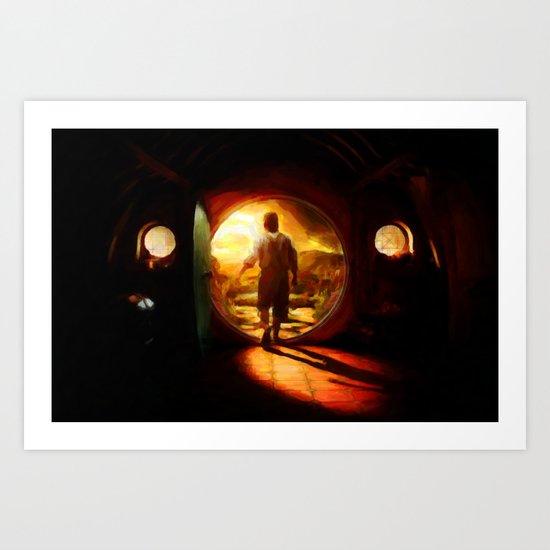 Bilbo's Journey - Painting Style Art Print
