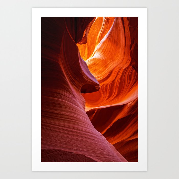 A Sculpture Of Nature Antelope Canyon Arizona Landscape Art Print