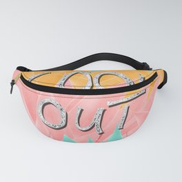 COOL OUT #2 #motivational #typo #decor #art #society6 Fanny Pack