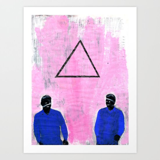 Trekant Art Print