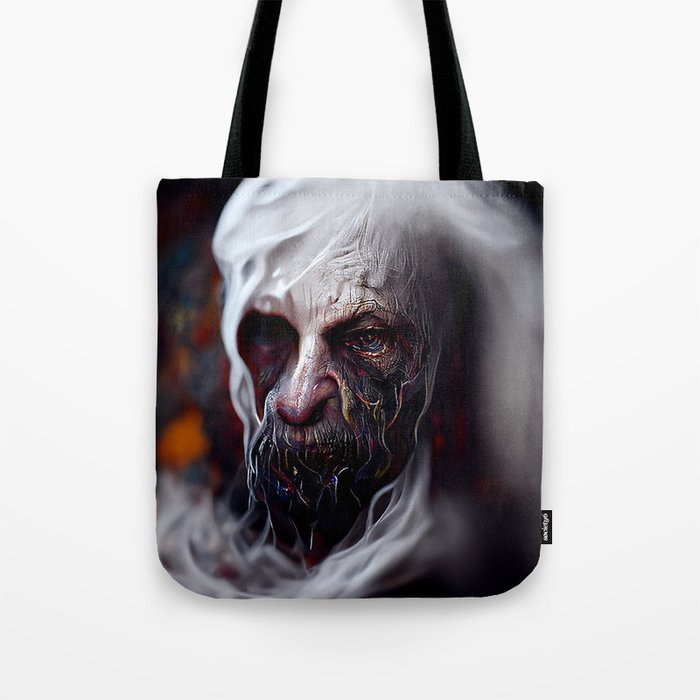 Scary ghost face #1 | AI fantasy art Tote Bag