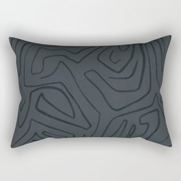 Abstract black art Rectangular Pillow
