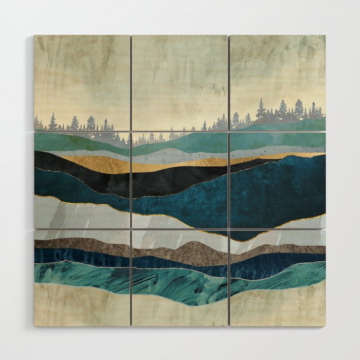 Turquoise Hills Wood Wall Art