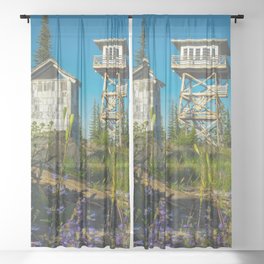 Lookout Tower Montana Sheer Curtain