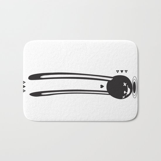 I CAN HEAR YOU ! - LONG EAR BUNNY Bath Mat