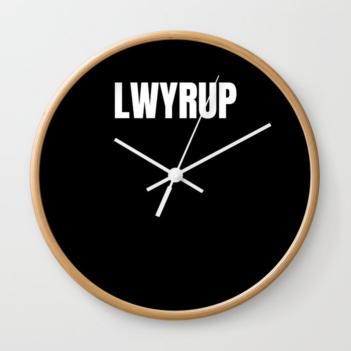 Lawyer Up T Shirt LWYRUP Paralegal Wall Clock