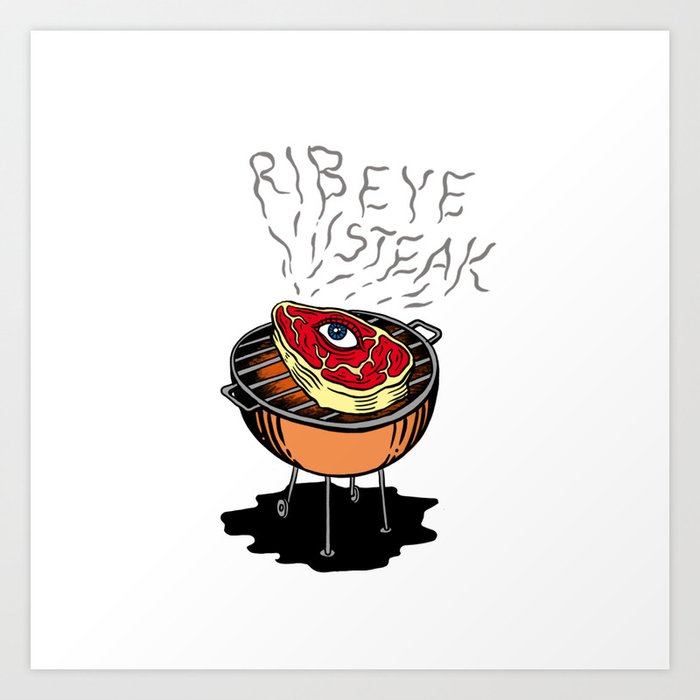 Rib-Eye Steak Art Print