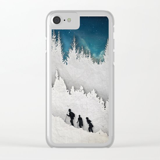 A Snowy Hike II Clear iPhone Case
