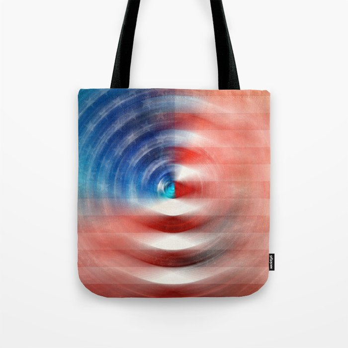 Red White And Blue Hues - Americana US Flag Art Tote Bag