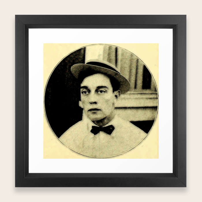 Buster Keaton Framed Art Print By Luciasgaragesale Society6