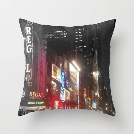 Night Life Throw Pillow