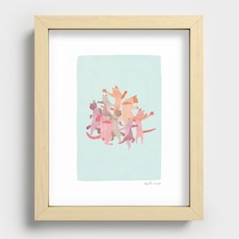 Dancing Cats Recessed Framed Print