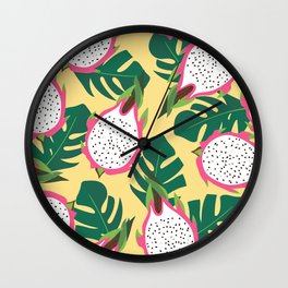 Dragon fruits Wall Clock