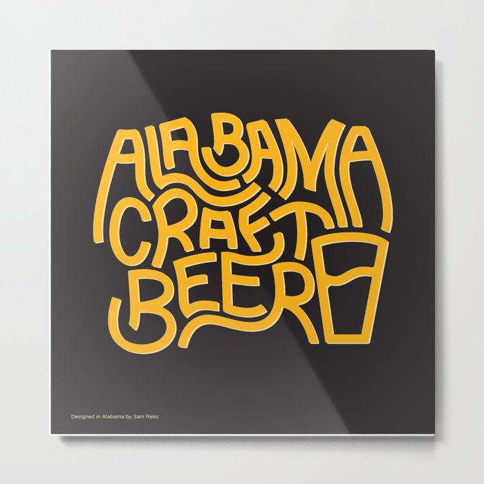 Alabama Craft Beer Metal Print