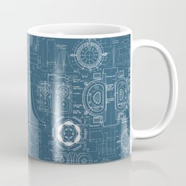 Schematic image of TOKAMAK, a fusion reactor. Print with drawings and graphs. The tokamak is one of several types of magnetic restraints being developed to produce controlled fusion energy. Mug