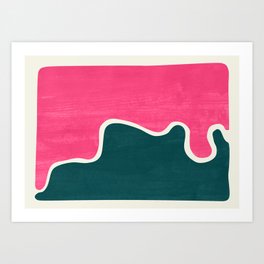 London Abstract Pink Art Print
